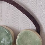 Ceramic mirror with clovers