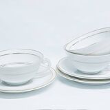 Charles Ahrenfeldt for Limoges art deco teacups