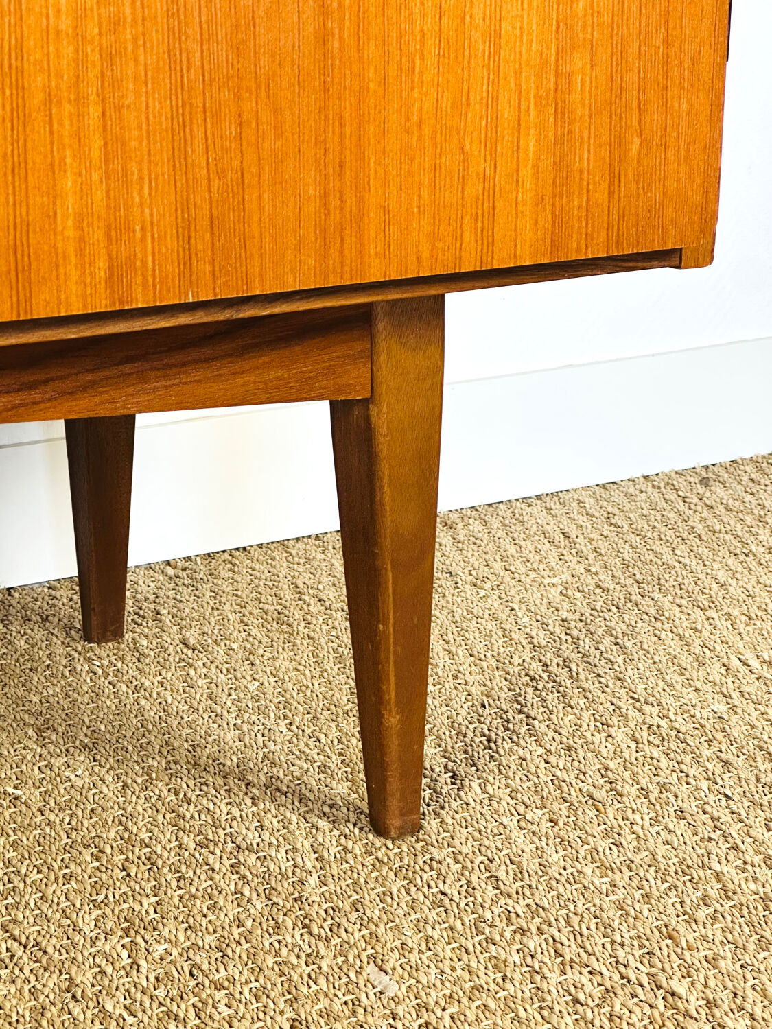 1960s minimalist Scandinavian teak sideboard