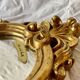 Vintage gold leaf resin wall mirror