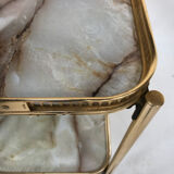 Brass Regency style serving table