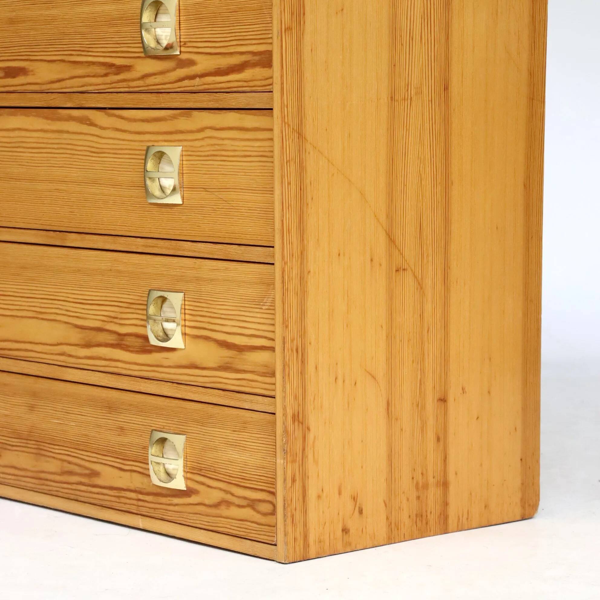 70s six-drawer chest of drawers