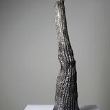 Haut soliflore décoratif céramique raku stalagmite artisanal vintage