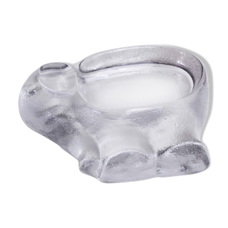 Vide poche éléphant en verre