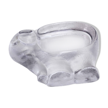 Vide poche éléphant en verre