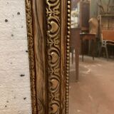 Miroir de style Napoléon III en bois et stuc patiné XX siécle