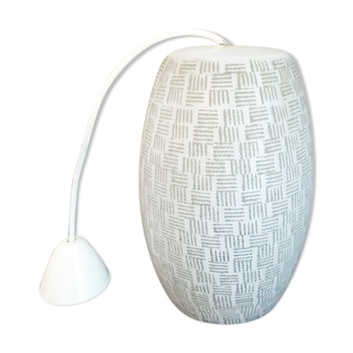 Opaline hanging white vintage, 1960