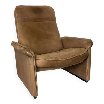 Mid-Century Brutalist Modernist Leather Model DS50 Lounge Chair from de Sede, 1960s
