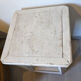 Old shabby chic pedestal table