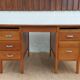 solid wood desk, 1970s