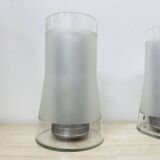 Vintage IKEA 80s table lamp B9919 – hand made frosted glass with diffuser