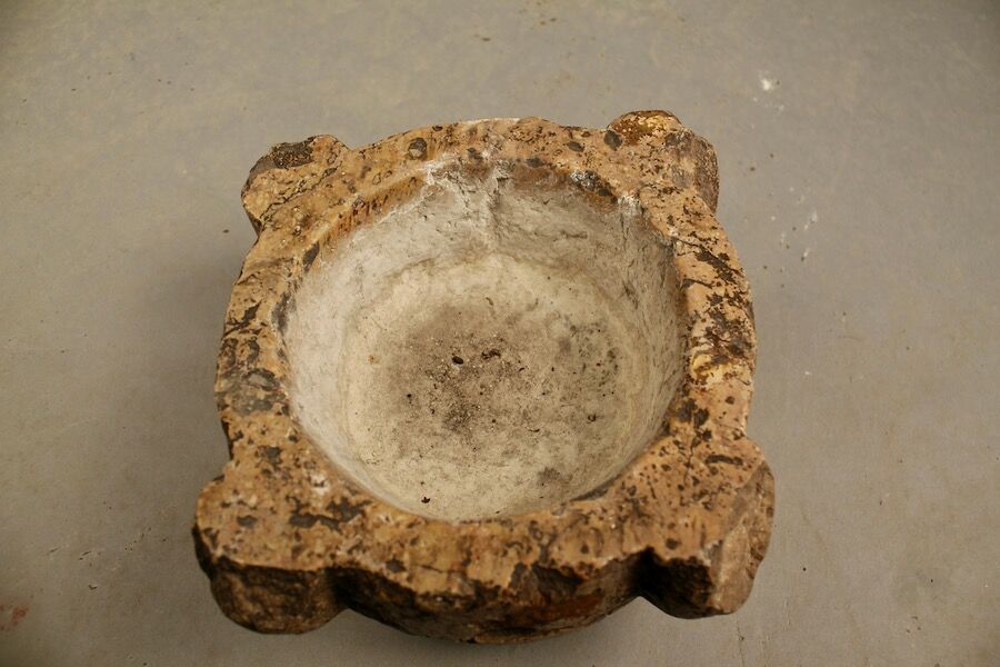 Burgundy stone mortar