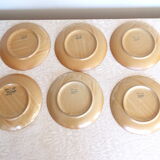 6 dessert plates Gres CNP village