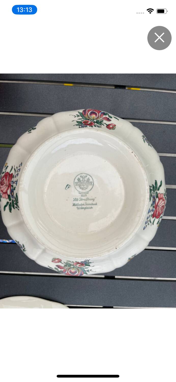 Plat en porcelaine Villeroy & Boch "Vieux Strasbourg"