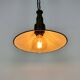 Industrial green enamel military pendant lamp with cast aluminium top, 1960s