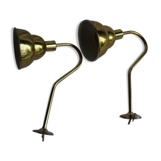 Gold wall lamps