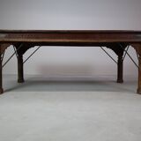 Indonesian hand-carved Teak dining Table
