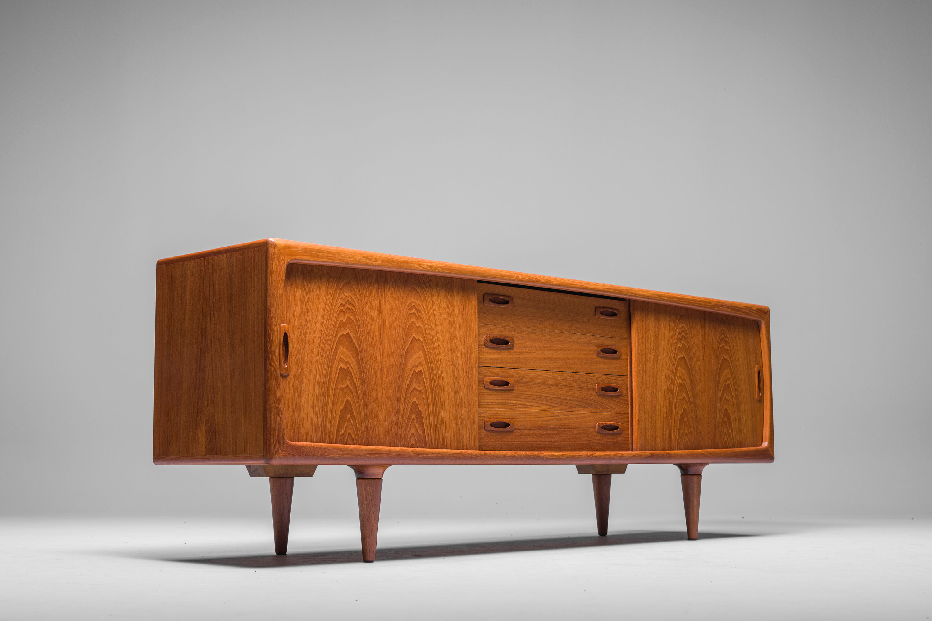 Mid-Century Danish teak sideboard by HP Hansen