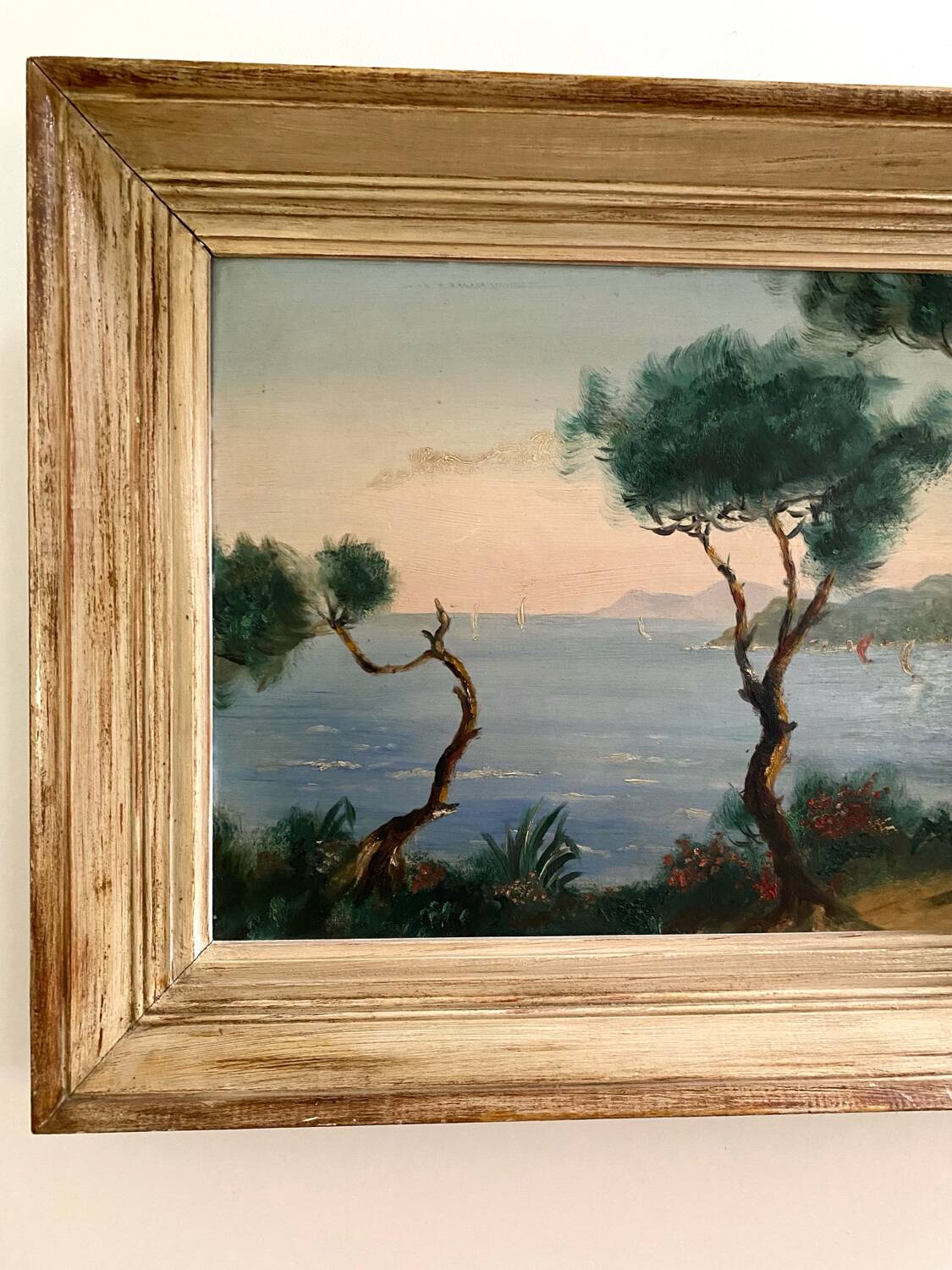 Antique oil painting from the first half of the 20th century