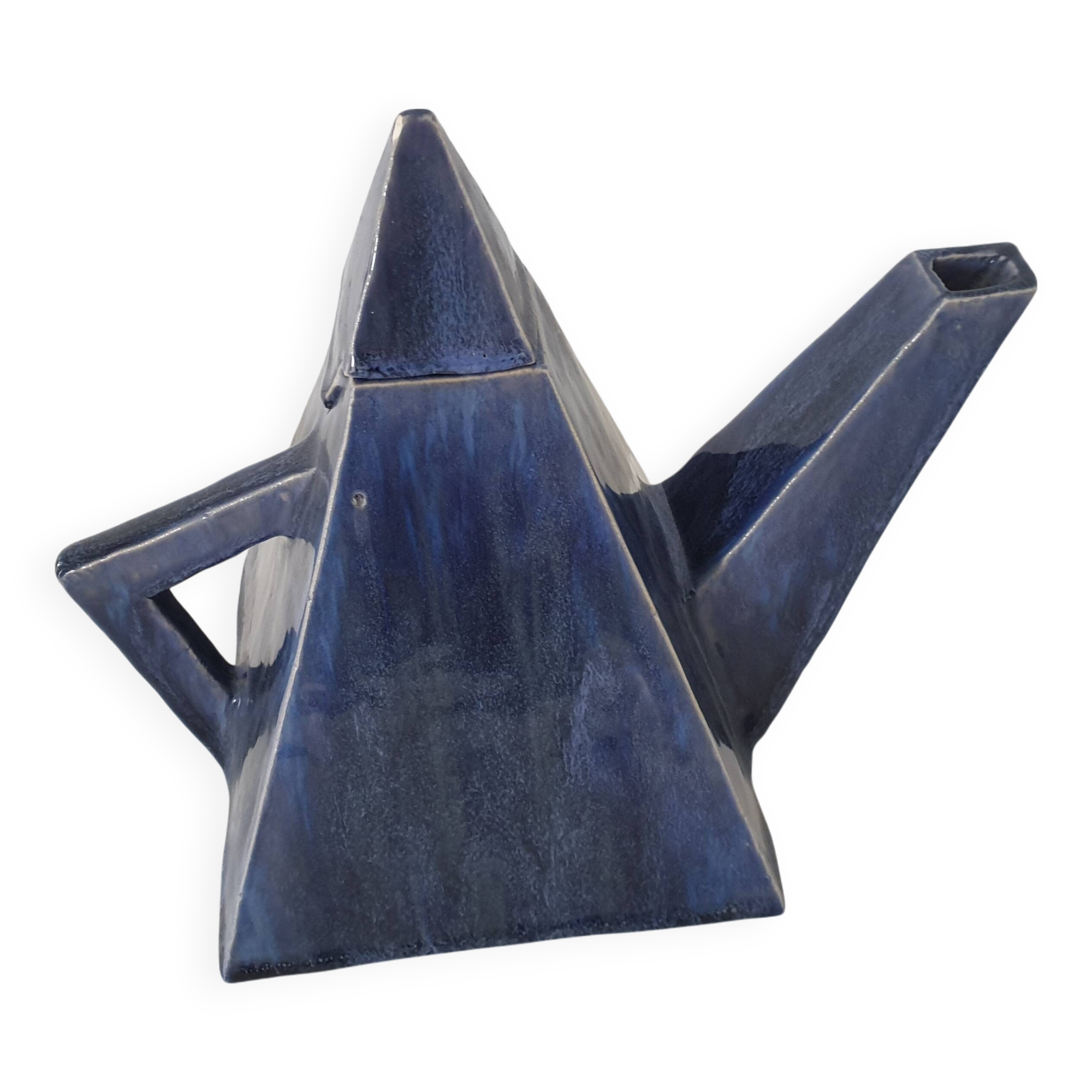 Pyramid Shape Design Ceramic Teapot