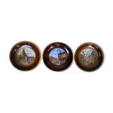 three miniature paintings