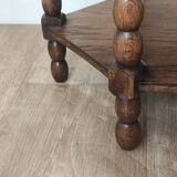 Pedestal table, oak side table