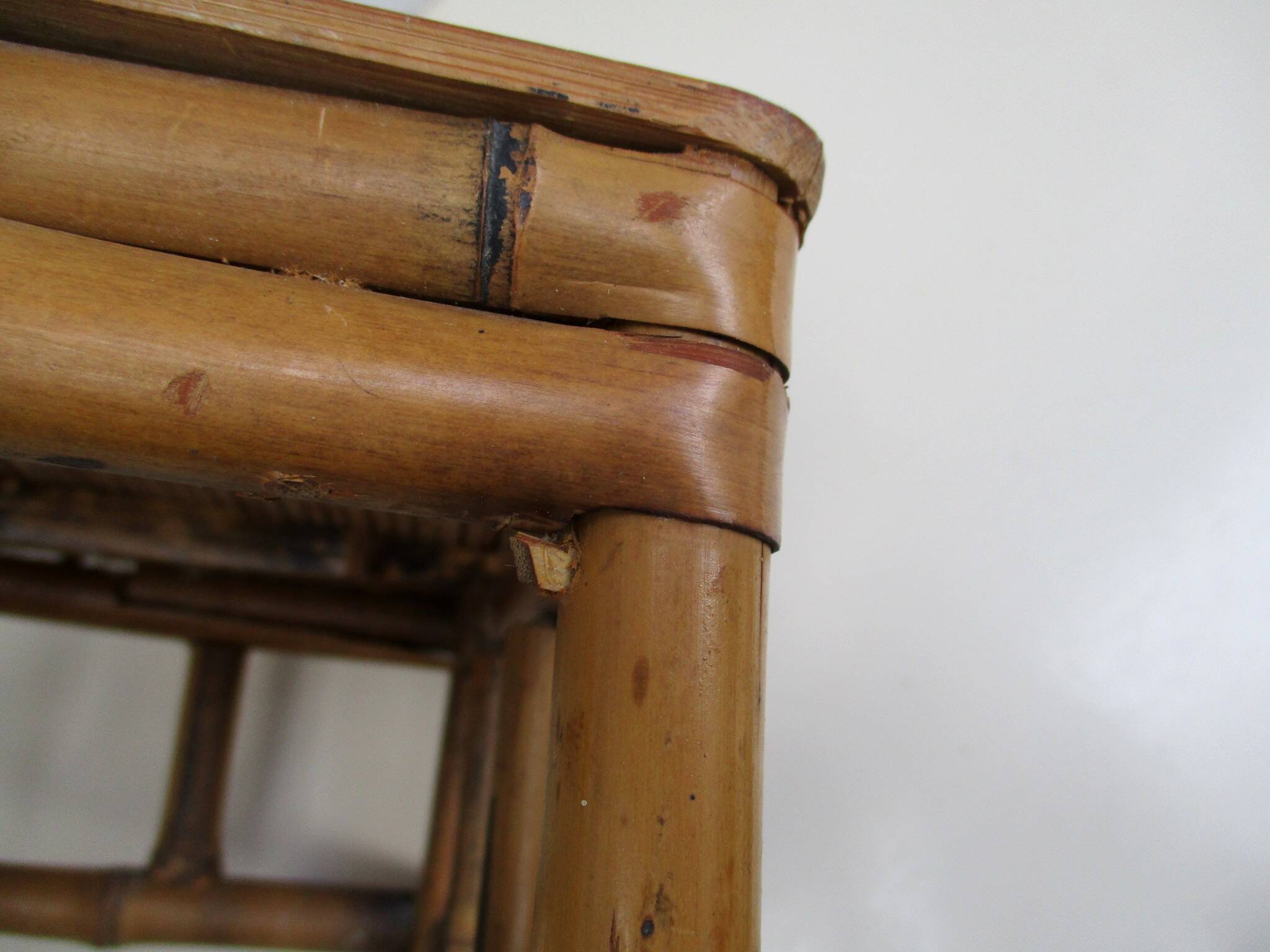 Bamboo side table - Vintage