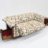 Vintage Art Deco sofa burl wood