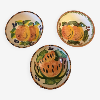 Bols motif fruitiers, style méditerranéen, provençal