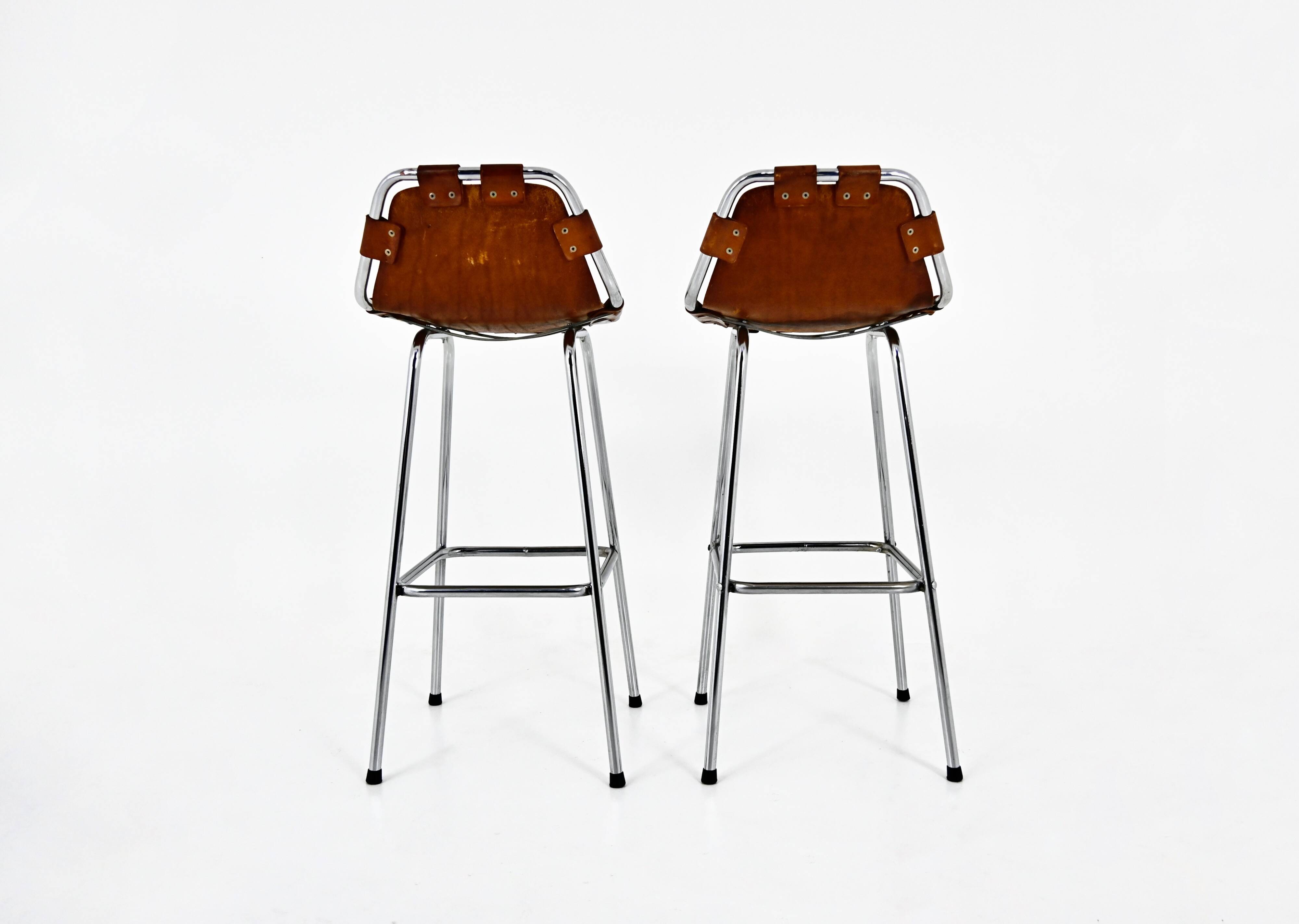 Ensemble de 2 Tabourets Les Arcs par Charlotte Perriand, 1960s