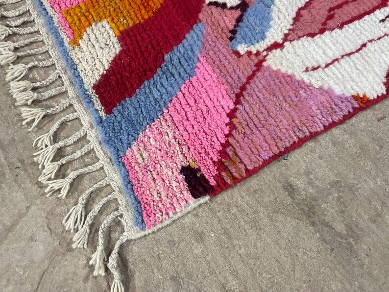 Wool Beni Ourain Rug,custom moroccan rug 150/250cm