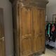 Walnut Louis XV wardrobe from the 18th century.