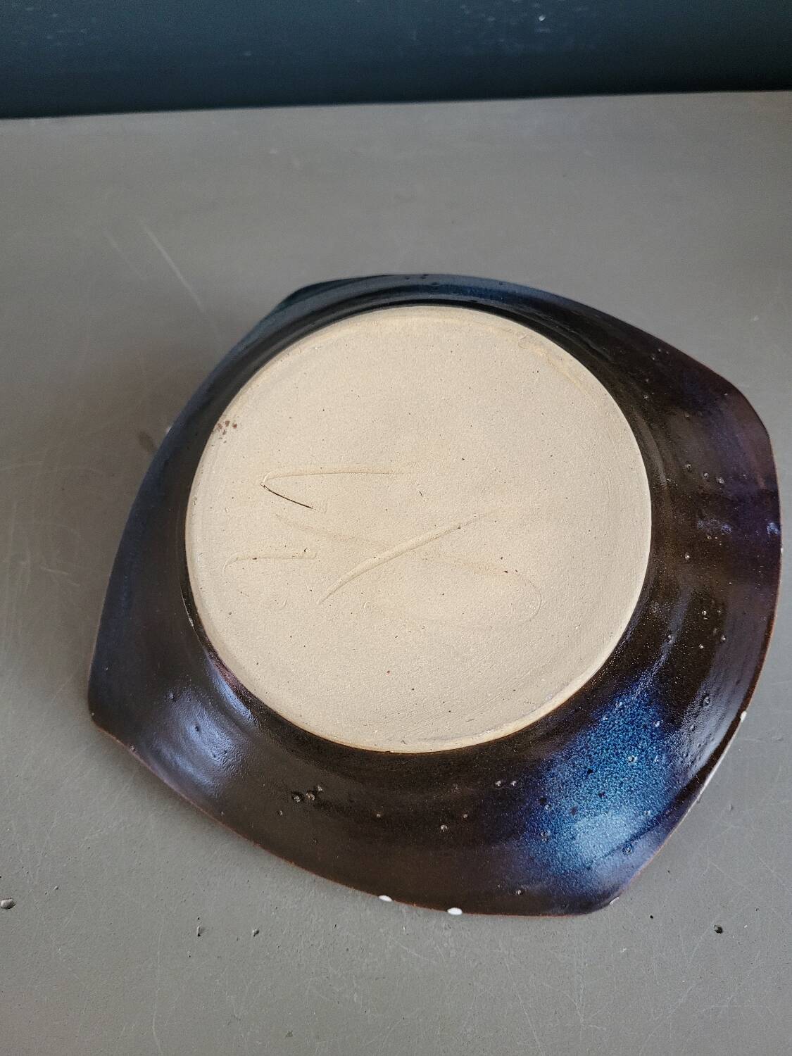 Ceramic trinket tray/pencil holder - unique piece