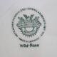 2 round plates Villeroy & Boch "Wild Rose", 1970