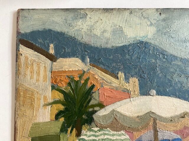 Beach scene 1960 cote d'azur
