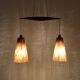 Teakwood and Sisal Pendant Lamp by Temde