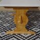 Table made entirely of solid pine, white top.
