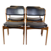 Set Of Four Dining Chairs Model OD 49 In Rosewood By Erik Buch From 1950s