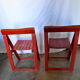 Pair of folding chairs, 60s