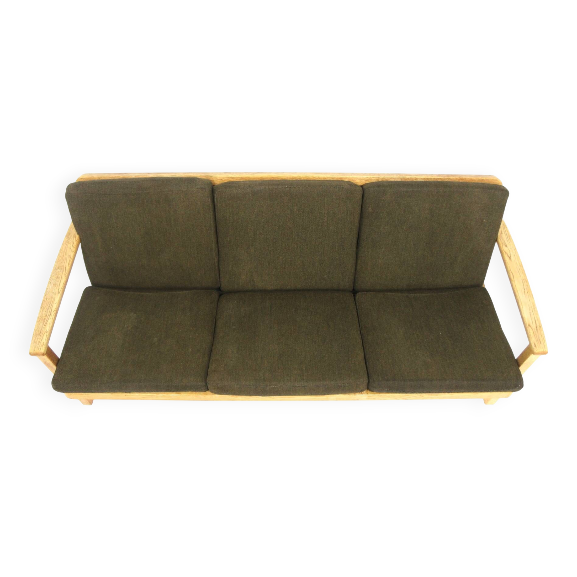 Scandinavian 3-seater oak sofa, Sweden, 1960