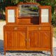 Sideboard with sentry boxes and mirror, Art Deco