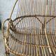 Vintage rattan bench