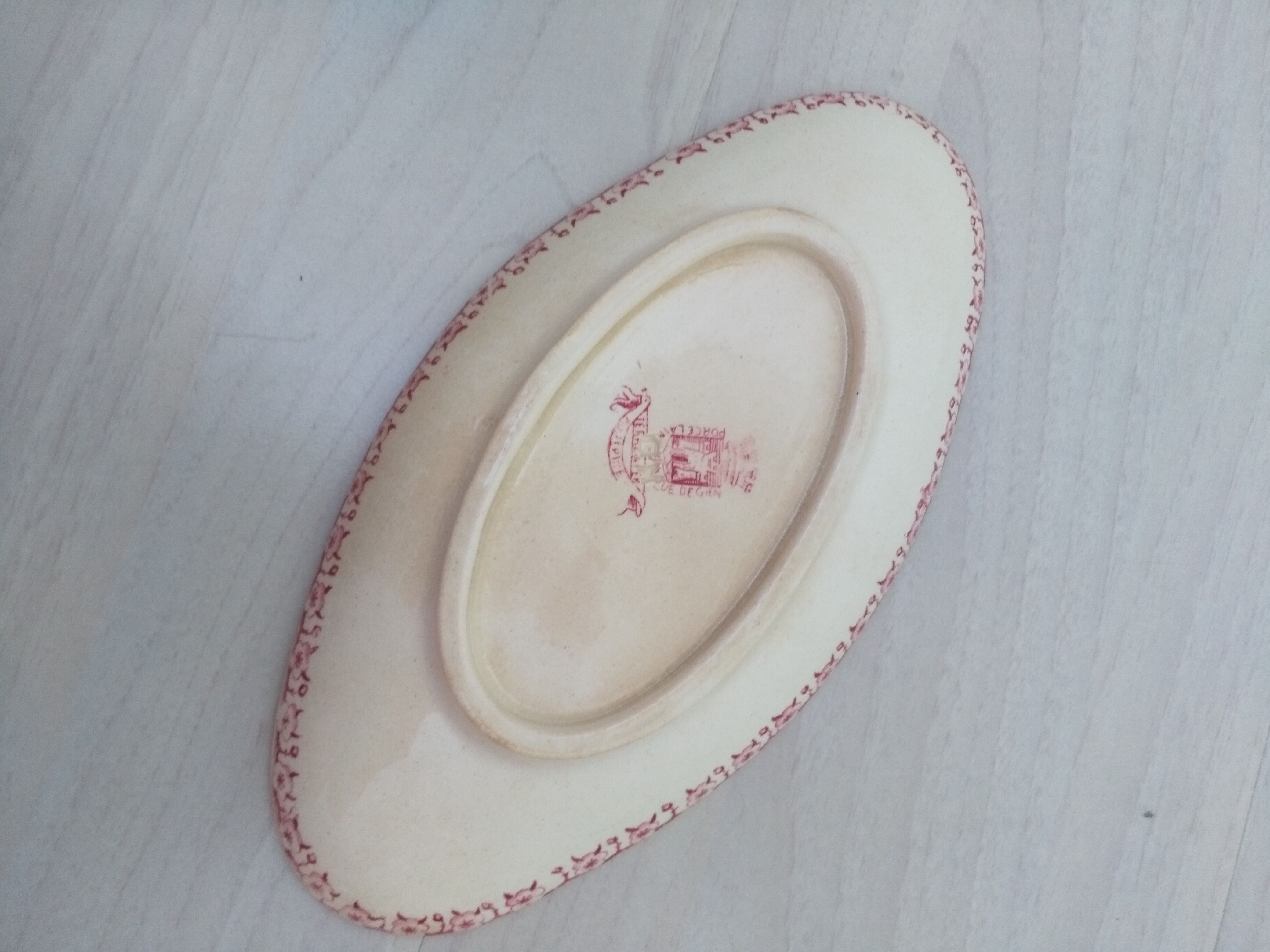 Ravier in iron earth of Gien model Pink hawthorn