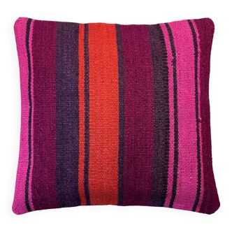 Housse de coussin Kilim turc vintage, 40 x 40 cm