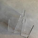 Vintage plexiglass magazine holder, 1970s