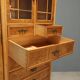 Antique Art Nouveau wardrobe in ash and maple, Italy, 20th century