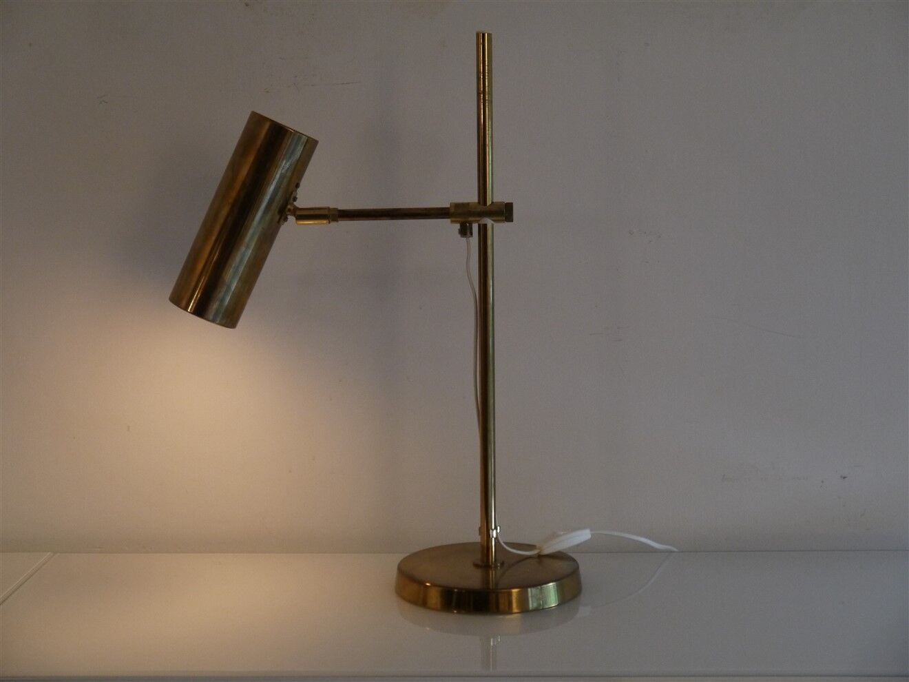 Lampe en laiton de Bergboms Suède 1970