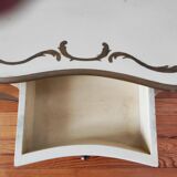 Paire de tables de chevet peints style Louis XV