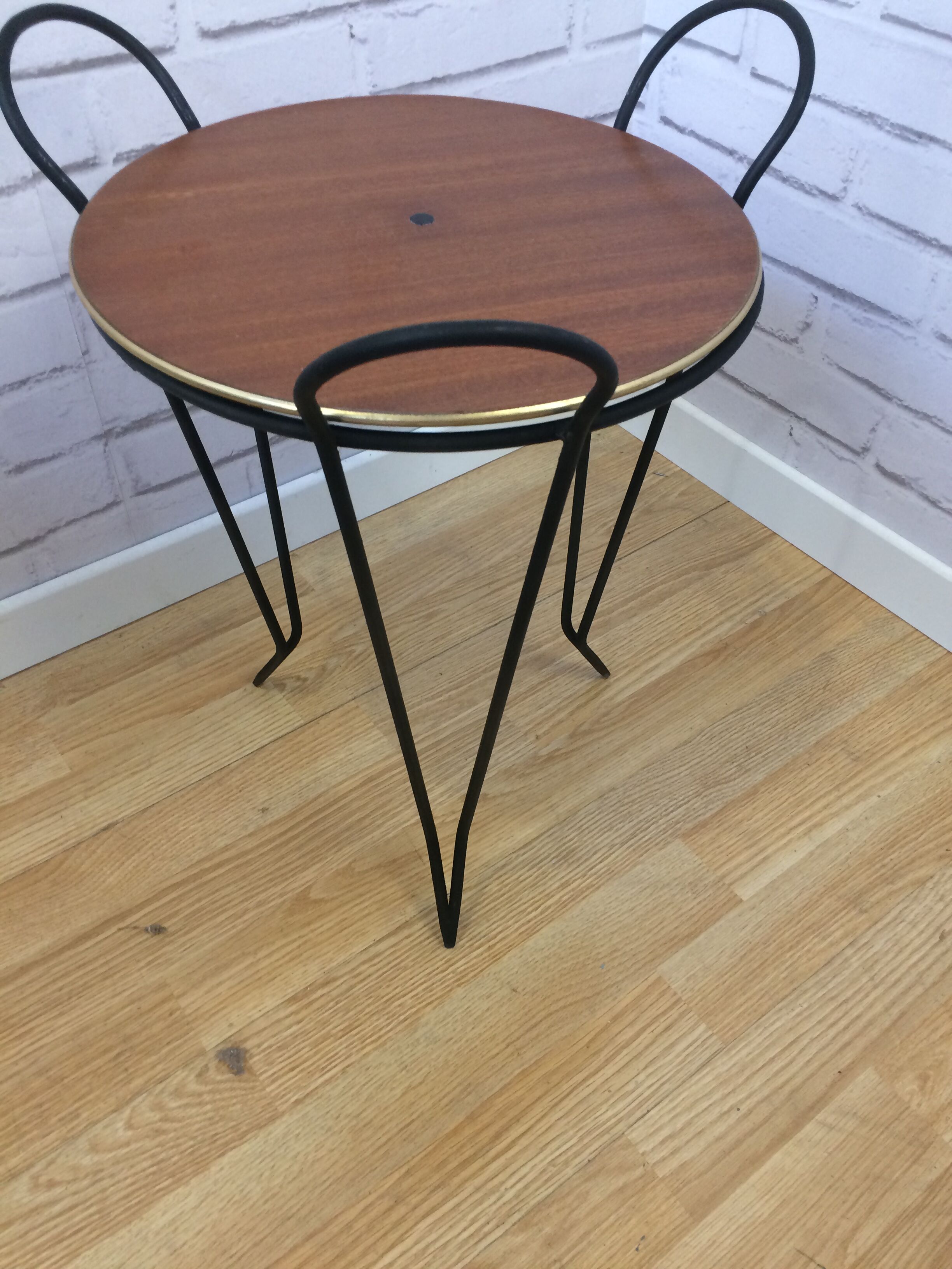 Round side table