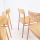 4 chairs by Niels Otto Moller, model 75 for J.L. Mollers Mobelfabrik